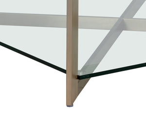 XAVIER COFFEE TABLE - SQUARE - ANTIQUE BRASS