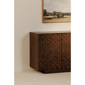 Moe's Easton Sideboard Brown with Textured Design