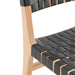 Marco PU Dining Side Chair, Black