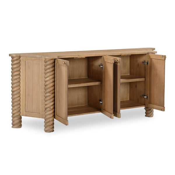 Moe's Treccia Sideboard in Natural Oak