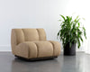 BLAISE SWIVEL LOUNGE CHAIR - SAHARA SAND LEATHER