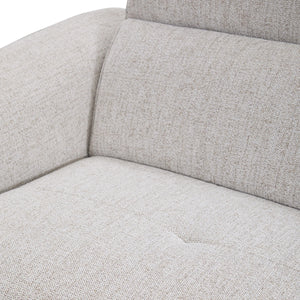 Ostend Upholstered Power Recliner Sofa with Headrest - Gray