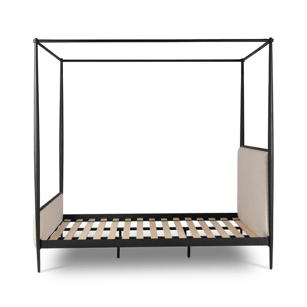 Xander Canopy Queen Bed - Savoy Parchment
