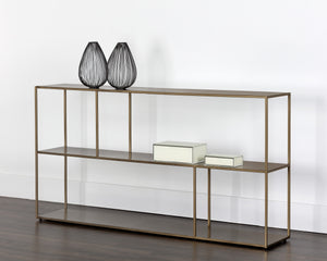 Eiffel Low Bookcase - Large - Antique Brass