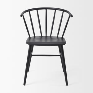 Colin 21.3L x 21.3W x 30.3H Black Metal Dining Chair