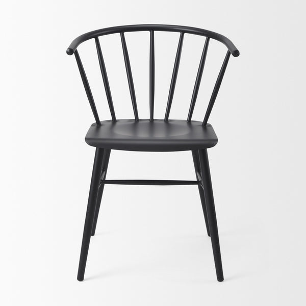 Colin 21.3L x 21.3W x 30.3H Black Metal Dining Chair