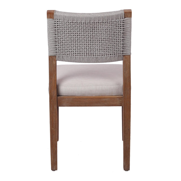 Pierre Rope Dining Chair In Gray 