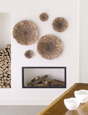 Lotus Wall Art, Copper/Black, Large