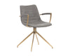 Andres Swivel Dining Armchair - Belfast Koala Grey