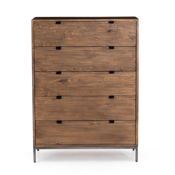 Trey 5 Drawer Dresser - Auburn Poplar