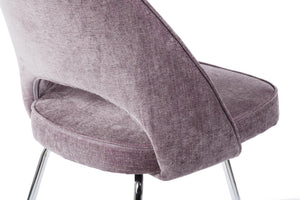 Johnson Dining  Side Chair - Heathered velvet purp