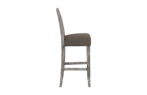 Origins Counter Stool, Chamcha Wood, Grey Stone