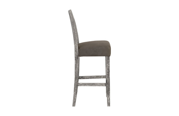 Origins Counter Stool, Chamcha Wood, Grey Stone