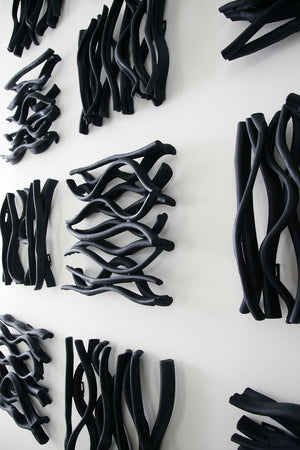 Vine Wall Tile, Black