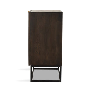 Kelby Bar Cabinet - Gunmetal