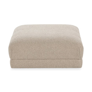 Adalynne Upholstered Square Ottoman in Buttermilk