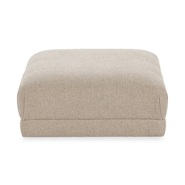 Adalynne Upholstered Square Ottoman in Buttermilk