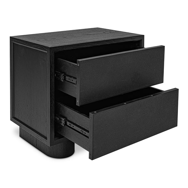 Moe's Marcelle Nightstand in Black Oak