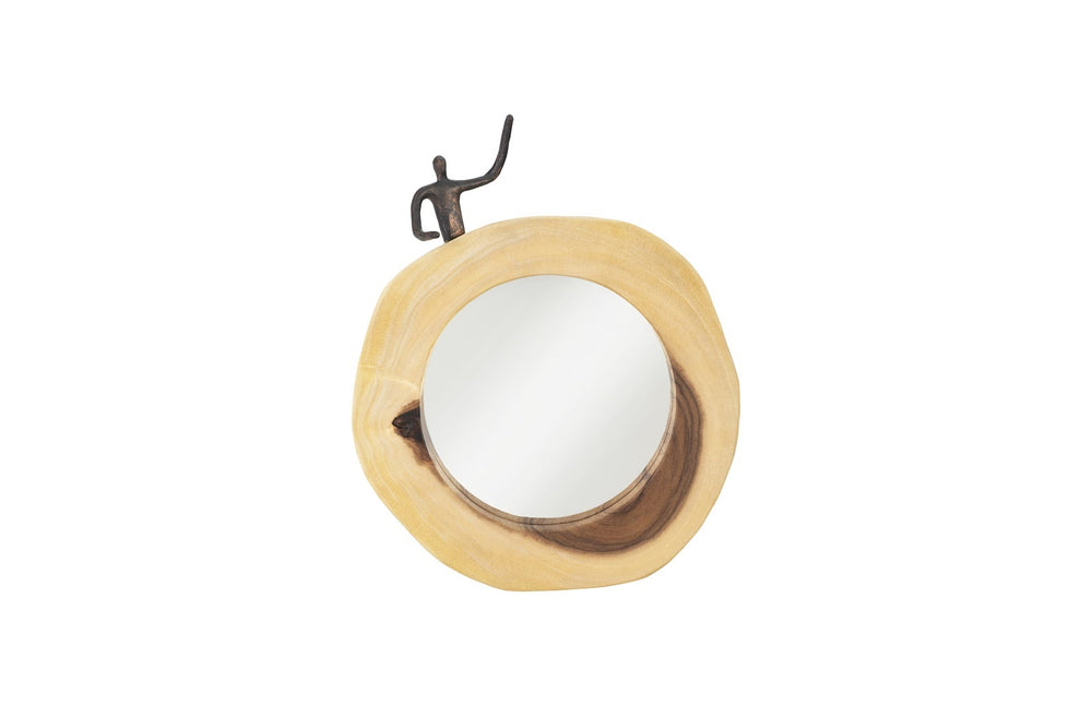 Atlas Cross Cut Mirror, Smallall, Half Man, Left