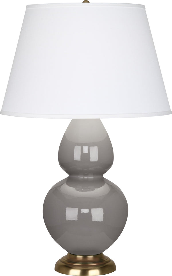 Smokey Taupe Double Gourd Table Lamp