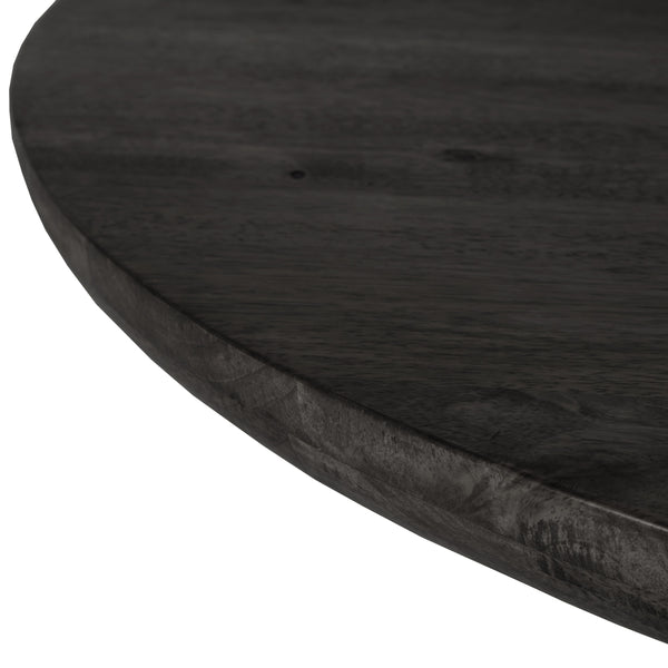 Bibianna Dining Table In Worn Black