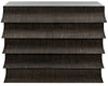 Ava Mahogany Dresser in Hand-Rubbed Black with Light Brown Highlights