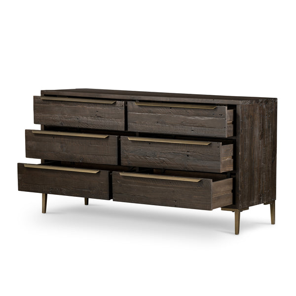 Wyeth 6 Drawer Dresser-Dark Carbon
