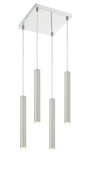 Forest 4 Light Island/Billiard in Chrome Finish