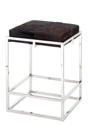 Shelby Hide Counter Stool, Espresso