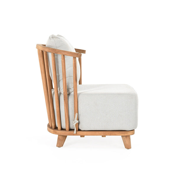 Hearst Outdoor Accent Chair - Teak & Olefin