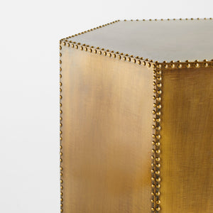 Korio Accent Table| Brass