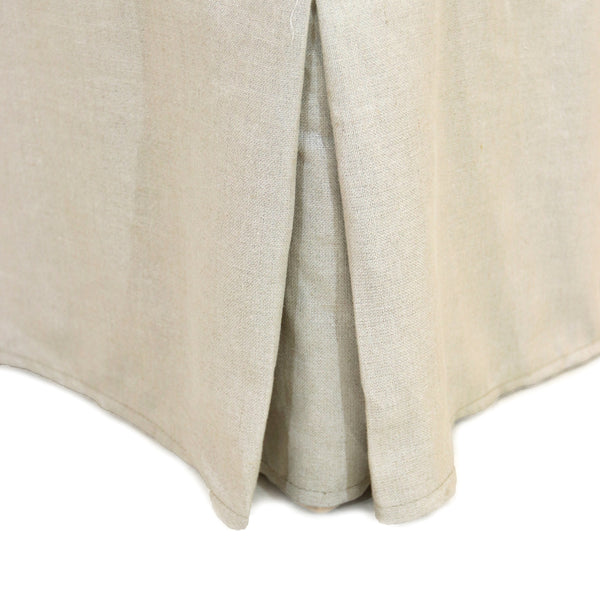 Linen Floor Length Slip Covered Parsons Chair