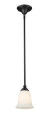 Lagoon 1 Light Mini Pendant in Matte Black Finish