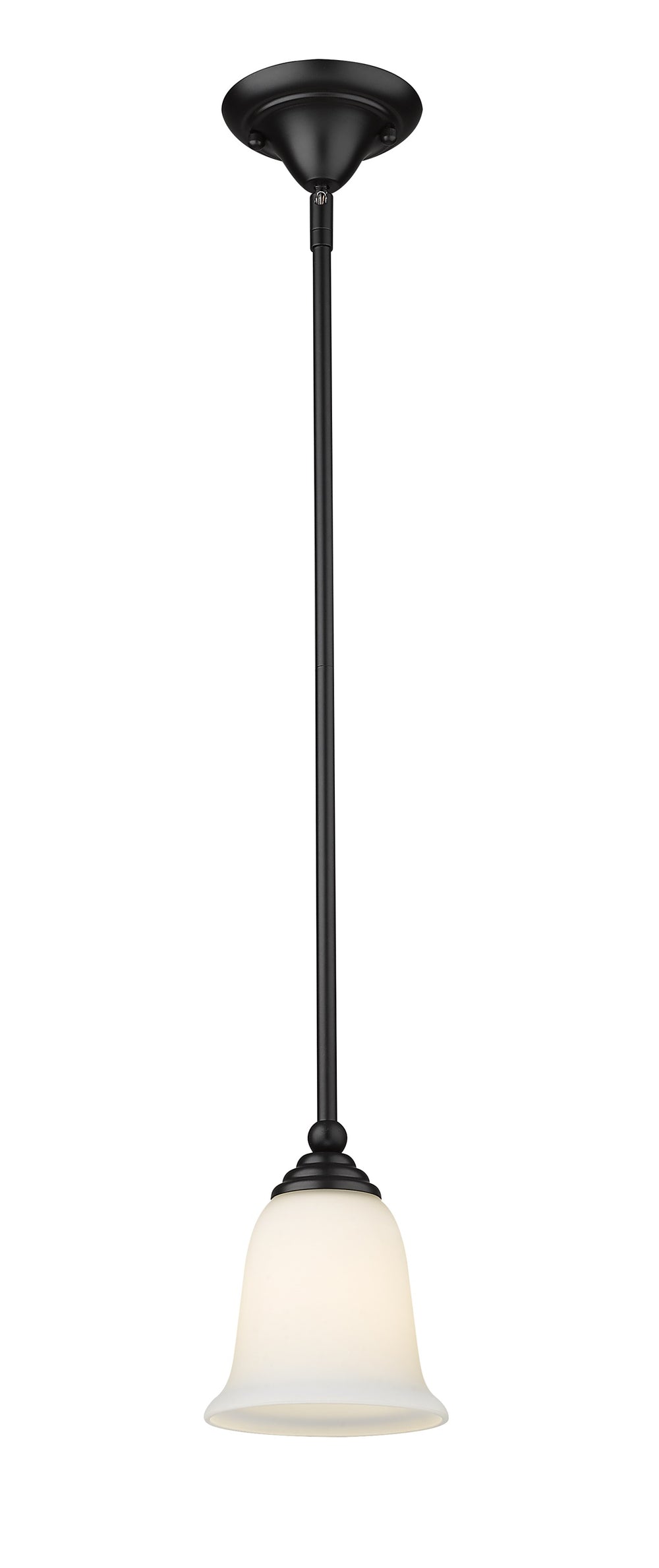 Lagoon 1 Light Mini Pendant in Matte Black Finish