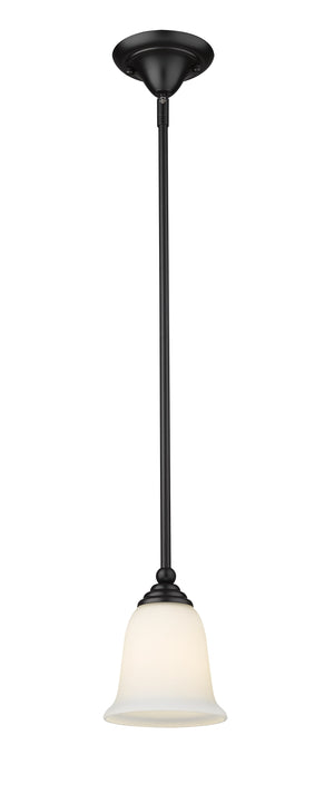 Lagoon 1 Light Mini Pendant in Matte Black Finish