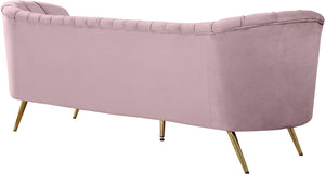 Josefina Sofa In Pink Velvet