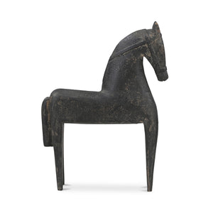 Gallant Handcrafted Black Wooden Sculpture