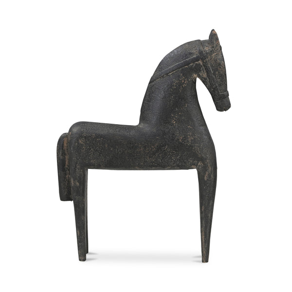 Gallant Handcrafted Black Wooden Sculpture
