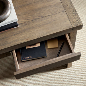 Warby Desk in Worn Oak Veneer