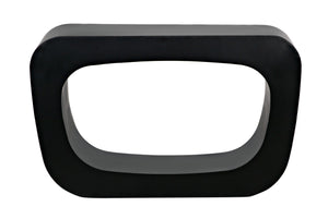 Ponte Console in Matte Black Industrial Steel