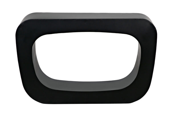 Ponte Console in Matte Black Industrial Steel
