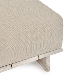 Livia Teak Outdoor Armless Chair - Taupe
