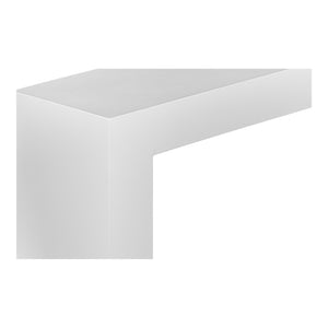 Moe's Lazarus Outdoor Bench in White Concrete