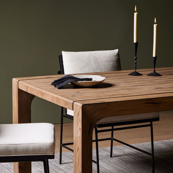 Henry Dining Table In Rustic Grey