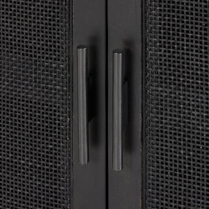 Caprice Bar Cabinet - Black Wash Mango