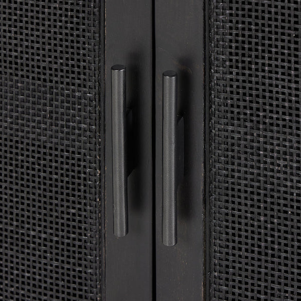 Caprice Bar Cabinet - Black Wash Mango