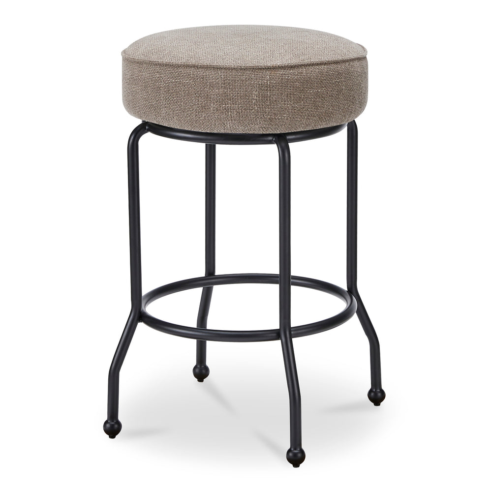 Kelsey Swivel Counter Stool with Iron Legs