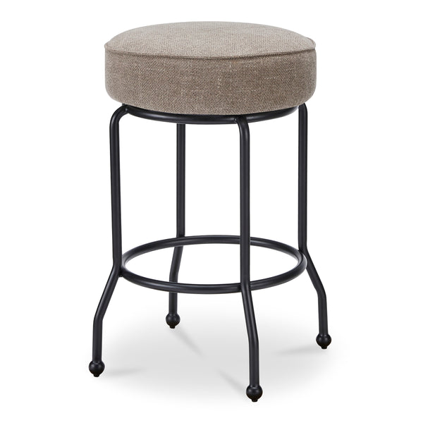 Kelsey Swivel Counter Stool with Iron Legs