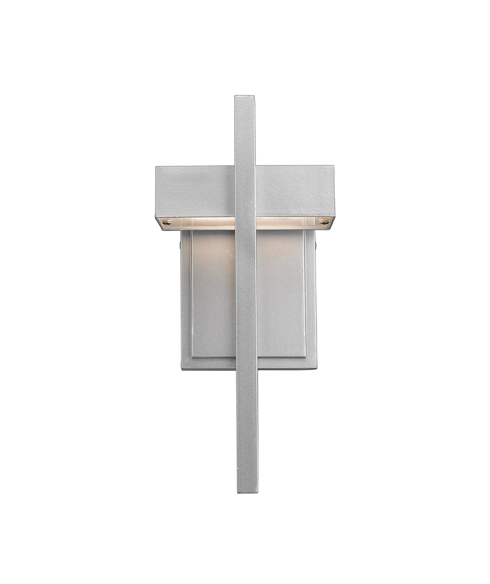 Luttrel 1 Light Outdoor Wall Sconce in Silver Finish
