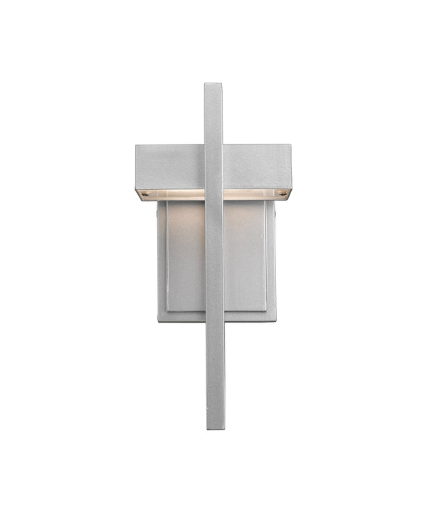 Luttrel 1 Light Outdoor Wall Sconce in Silver Finish